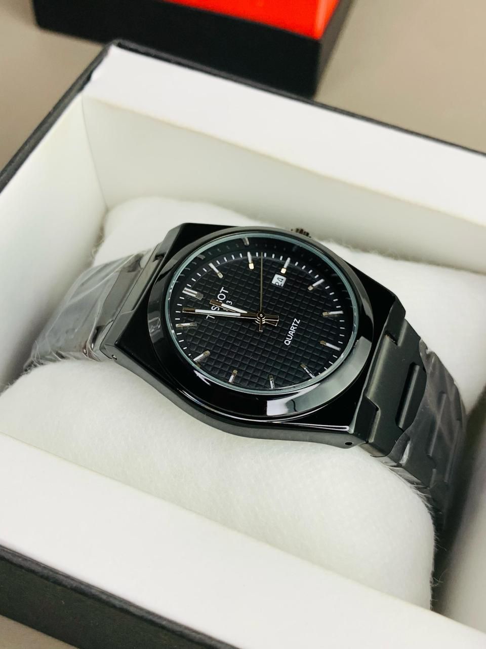 Tissot PRX Black Dial Black Chain