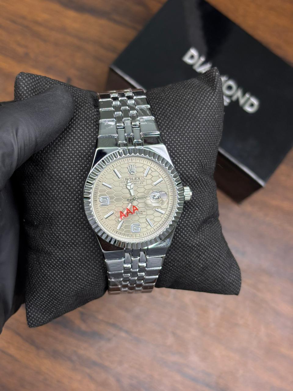 Rolex Watch 2025 Edition - Silver With Grey Dial